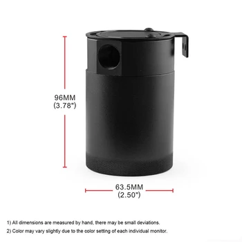 

Oil Tank Can Catch Reservoir Eco-Friendly Oil Catch Racing Engine Automobile 3-Port Air-Oil Separator Kit Durable