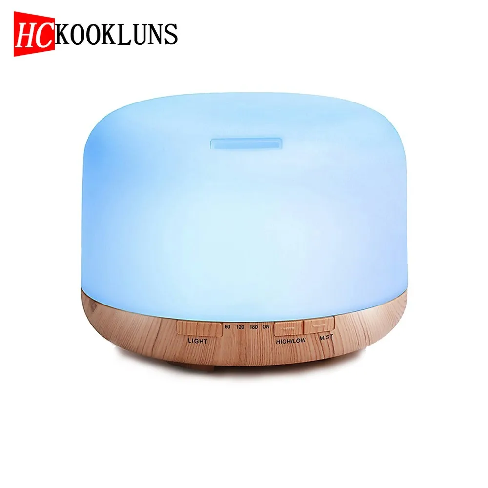 

500ml Ultrasonic Air Humidifier Essential Oil Diffuser Lamp Aromatherapy Aroma Diffuser Mist Maker