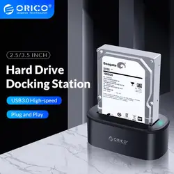 ORICO – Station d'accueil USB 2.5 vers SATA HDD, 3.5/3.0 pouces, pour disque dur/SSD, Support UASP et boîtier pour disque dur de 18 to 