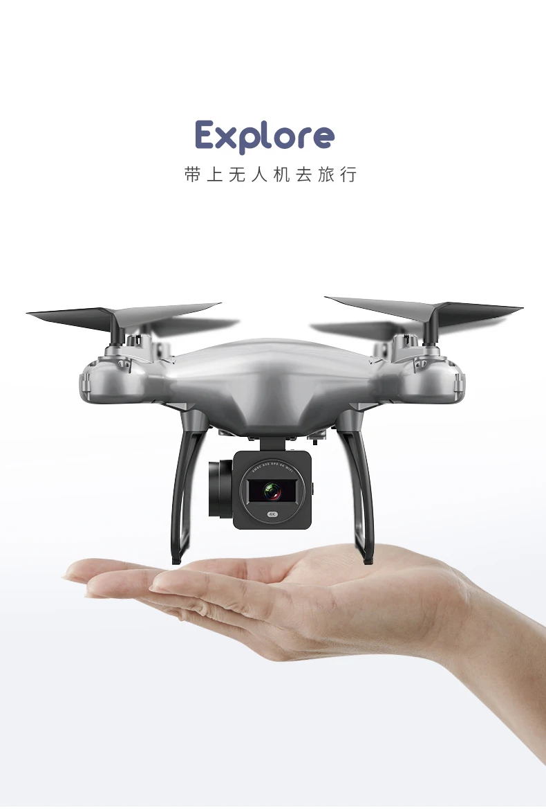 OTPRO 4k 1080p профессиональная FPV камера Wifi RC дроны gps Мини Дрон селфи следуем за мной Квадрокоптер игрушки мальчик vs X6 H68G