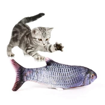 

Electronic Cat Toy Electric USB Charging Simulation Bouncing Fish Toys For Dog Cat Chewing Playing Biting Toy New