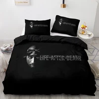 2Pac Bedding Set Single Twin Full Queen King Size Tupac Amaru Shakur Bed Set Aldult Kid Bedroom Duvetcover Sets 3D Print 043 2
