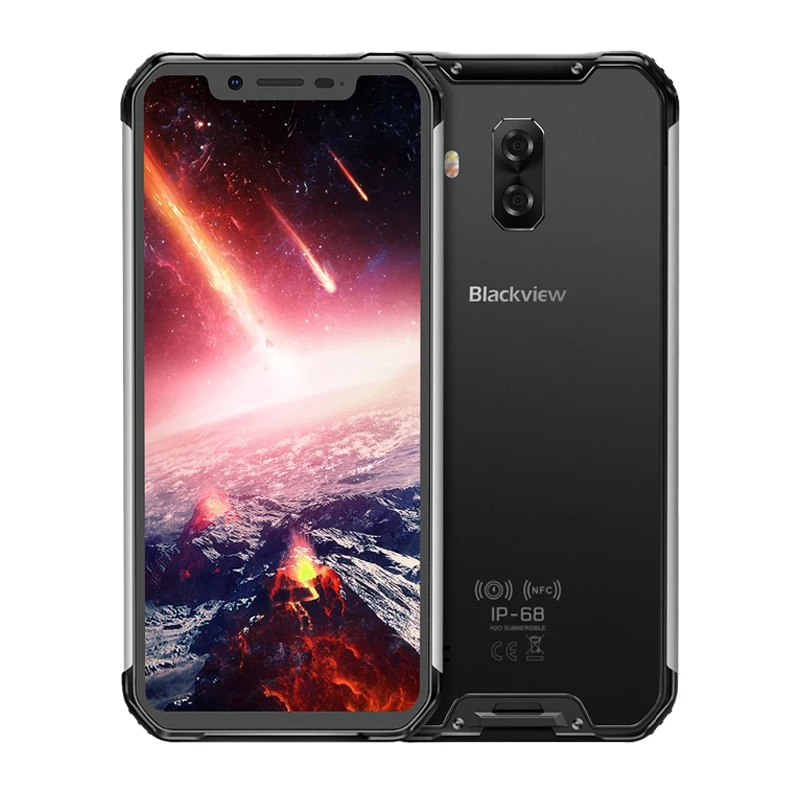 Blackview BV9600 Pro 6,2" Helio P70 IP68 водонепроницаемый прочный смартфон MT6771T Android 9,0 6 ГБ 128 Гб 4G мобильный телефон 5580 мАч - Цвет: BV9600 PRO Grey