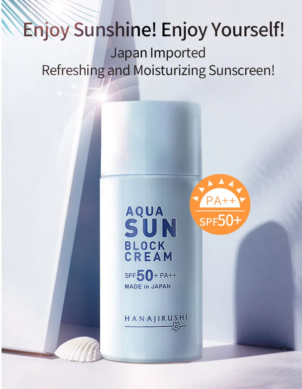 HANAJIRUSHI солнцезащитный экран Aqua Sun Block SPF 50 PA++ солнцезащитный экран ультра-светильник водостойкая текстура крем от солнца