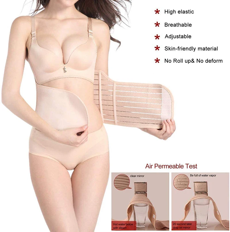 3 In 1 Postpartum Buik Riem Tummy Band Gordels Corset Body Shaper Band Postnatale C-Sectie Taille Trainer Bekken wrap Shapewear