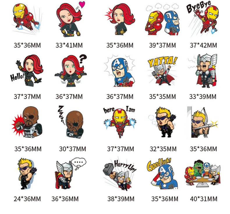 40 шт. Милая этикетка Marvel Железный человек наклейка s дневник ручной работы клейкая бумага хлопья наклейка Скрапбукинг Pegatinas канцелярские наклейки s