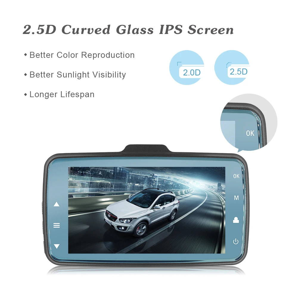 Car DVR Camera 3.0 Inch Dash Cam Full HD 1080P 170 Wide Angle Auto Registrator Night Vision Video Driving Recorder