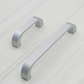 New Hot Aluminum Long Knob Cabinet Furniture Door Handles Knobs Bedroom Closet Dresser Kitchen Drawer Pulls SMR88