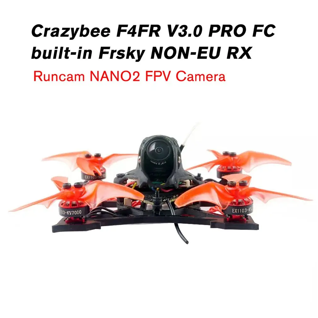 X 100 мм Crazybee F4 PRO V3.0 2-3S 2,5 дюймов FPV гоночный Дрон BNF w/Runcam Nano2 камера совместимый, Flysky приемник