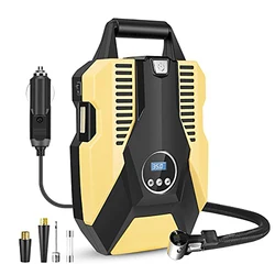 Compresseur d'air électrique sans fil pour voiture, 12v DC, gonfleur de pneus, pompe à Air numérique Rechargeable, 150psi, pour ballons de moto 