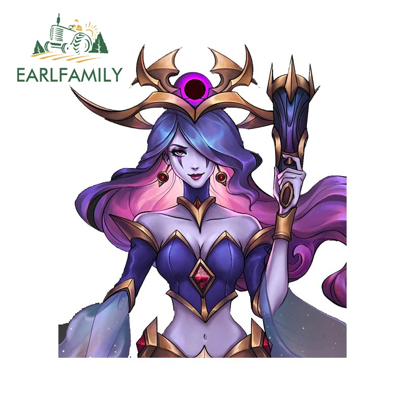 Earlfamily 13Cm X 11.9Cm Per Dark Cosmic Miss Fortune Lol Adesivi Per Auto Decalcomanie Per Frigorifero Protezione Solare Graffiti Protezione Per Port