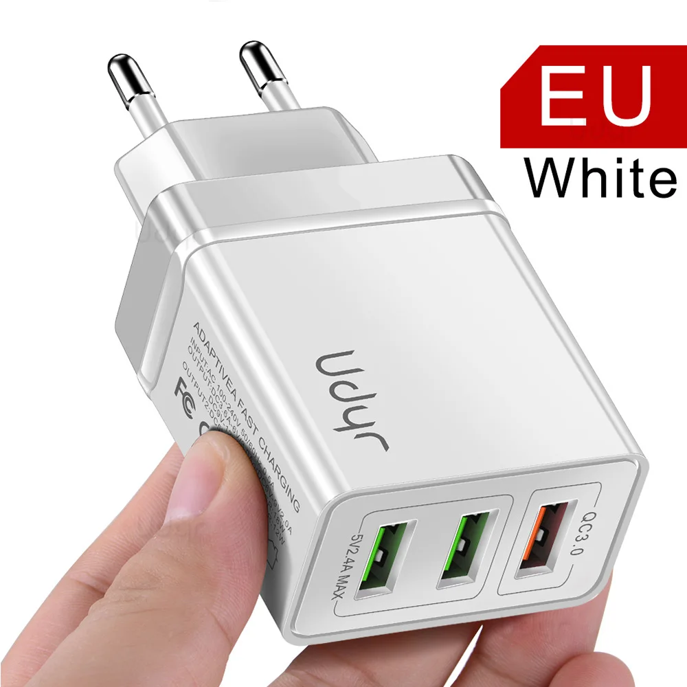 Быстрая зарядка 3,0 USB зарядное устройство 30 Вт QC3.0 Supercharge Быстрая зарядка мульти разъем зарядное устройство для мобильного телефона для iPhone 7 11 samsung Xiaomi
