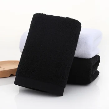 Black White Cotton Towel 2