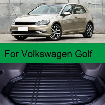

For Volkswagen Golf 2008-2018 1PC Car Styling Cargo Liner Car Trunk Mat Carpet Interior Floor Mats Leather Pad Auto Accessories