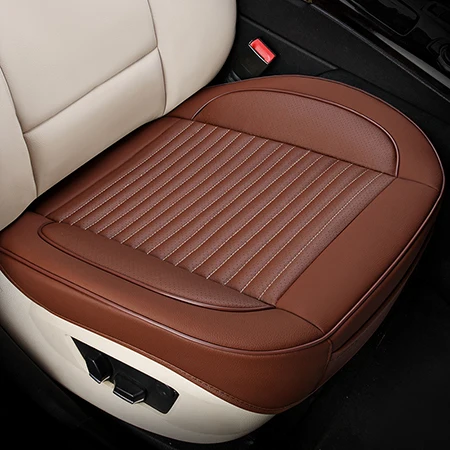 Чехлы для сидений автомобиля из искусственной кожи с полным покрытием для Skoda fabia octavia laura rapid skoda superb kodiaq - Название цвета: Front seat 1pc