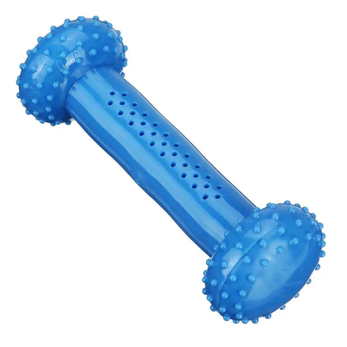 Dumbbell Игрушка для домашних питомцев, собака, жевательная, промокшая, спрей, вода, Холодный Шар, напиток, утолщение, жажда, игрушки, тренировка для щенка во время длинного зуба, синий ТПР - Цвет: Dumbbell
