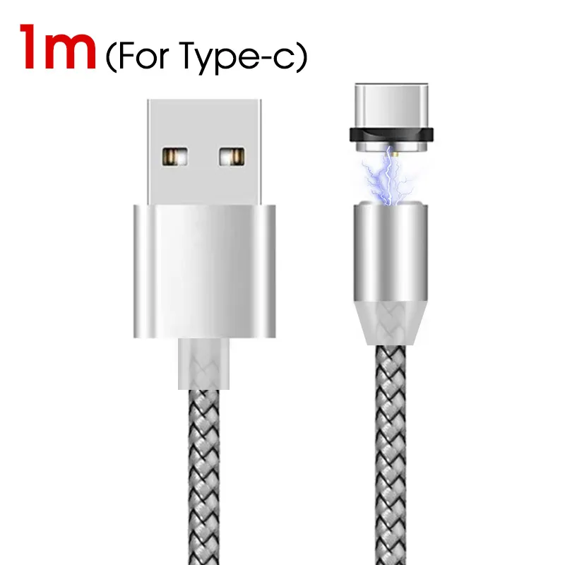 Высококачественный Магнитный USB кабель для быстрой зарядки usb type C кабель магнитное зарядное устройство для зарядки данных Micro USB кабель для телефона USB шнур - Цвет: 2 in 1 Type C W