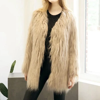 

Fashion Casaul Faux Fur Coat Long Sleeve Long Jacket Fashion Casaul Faux Fur Coats