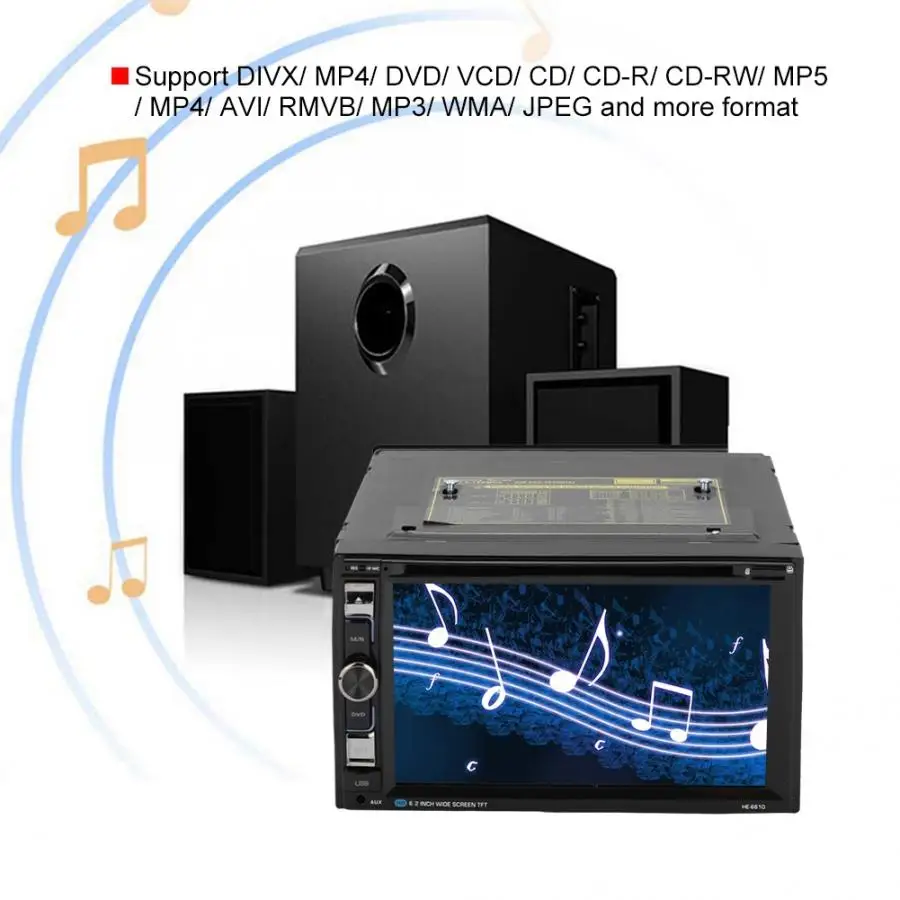 Cheap autoradio 6.2inch Large-Screen Wifi Car Bluetooth GPS DVD Navigator Radio Player for Android 6.0 auto accessorie 2