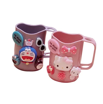 

Creative Lovely Cartoon Children's Mouth Cup Toothbrush Holder Bathroom Accessories Tools Portable Travel Home Brushing CupLF889