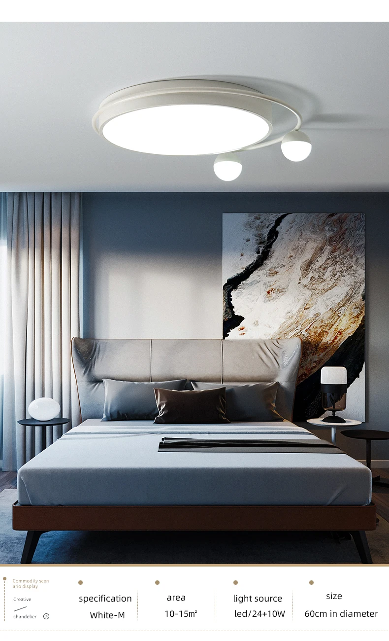 Living room lamps ceiling light modern minimalist surface mounted lamp home atmosphere bedroom warm romantic led ceiling lamp