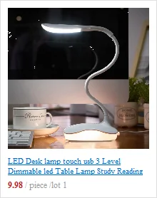 DIDIHOU LED Desk Lamp Foldable Dimmable Touch Table Lamp with Calendar Temperature Alarm Clock table Light night lights