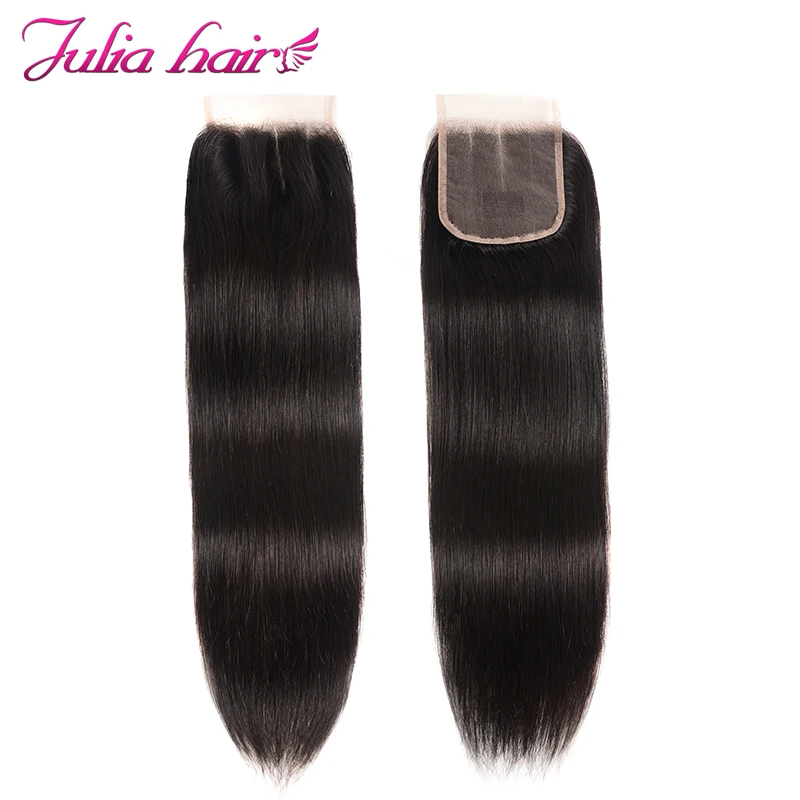 Волосы Али юлиа бразильские прямые волосы на шнурке три части 4*4 натуральный цвет