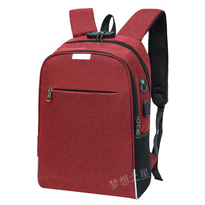 

2019 New Style Business Computer Bag Large Capacity Password Lock Anti-theft Backpack Breathable Wear Backpack Travel Bag
