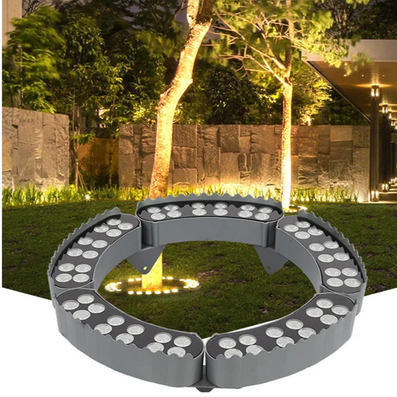 Led Landscape Light Colorful Tree Lights Outdoor Lamp Post Underground Lamp DC24V 72W 84W IP65 Waterproof Sidewalk Lighting