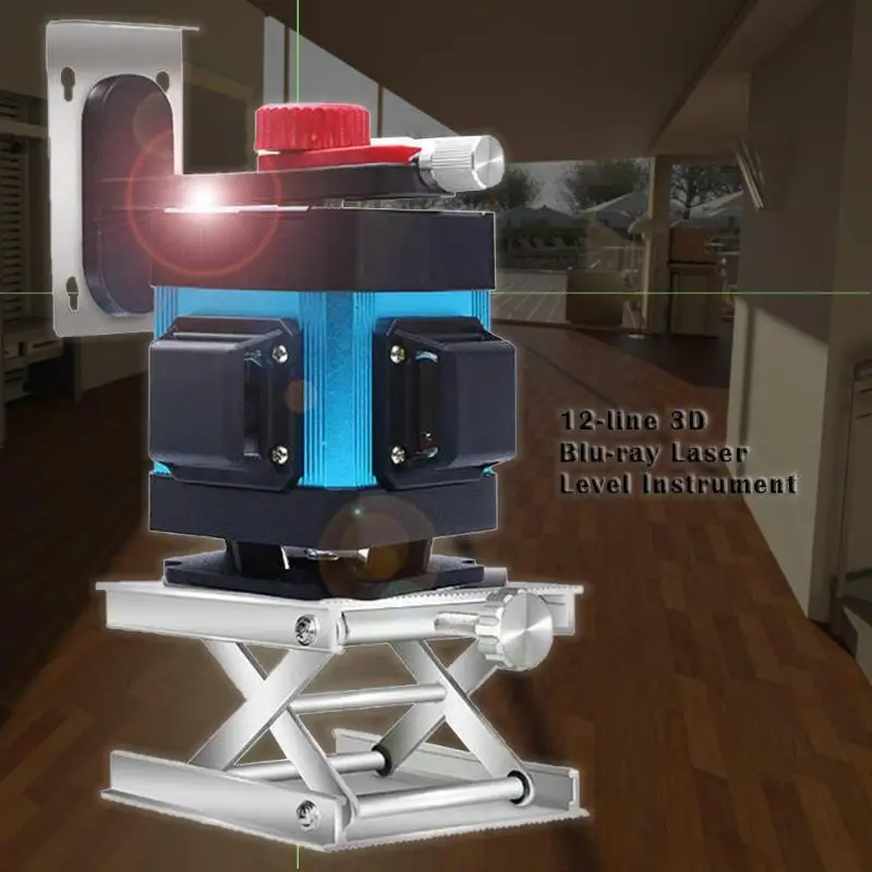 12 линий 3D самонивелирующийся 360 крест вертикальный Синий Высокая точность и быстрая скорость лазерный уровень лазерные инструменты для кирпичной кладки