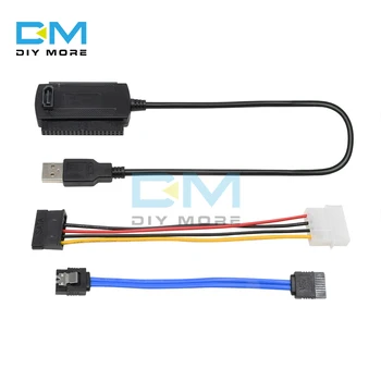 

SATA PATA IDE Drive to USB 2.0 Adapter Converter Cable for Hard Drive Disk HDD 2.5" 3.5" with External AC Power Adapter