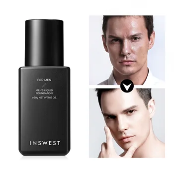 

30g Men Lasting Base Face Liquid Foundation Cream Full Coverage Concealer Oil-control Waterproof BB Cream Easy To Wear Makeup