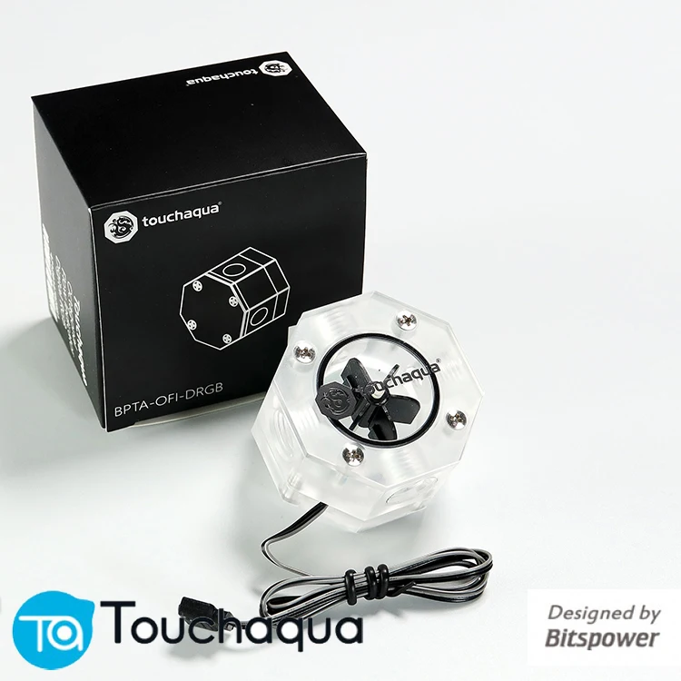 Bitspower Touchaqua восьмиугольник водяного потока охлаждения DRGB G1/" отверстие цветок