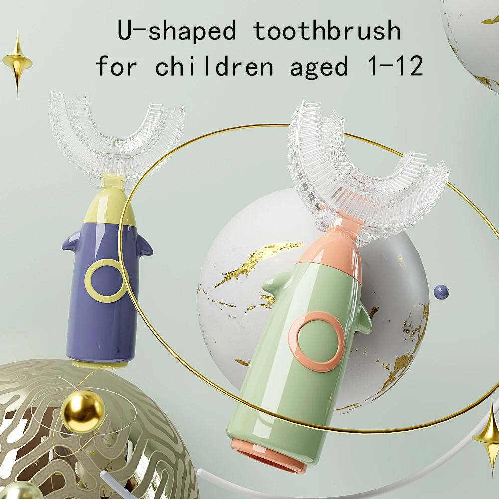 Baby Toothbrush U Child Toothbrush for Children 360 Silicone 1-12 Years