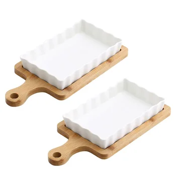 

1 Set Smooth Delicate Storage Traies Rectangular Household Food Traies (White)