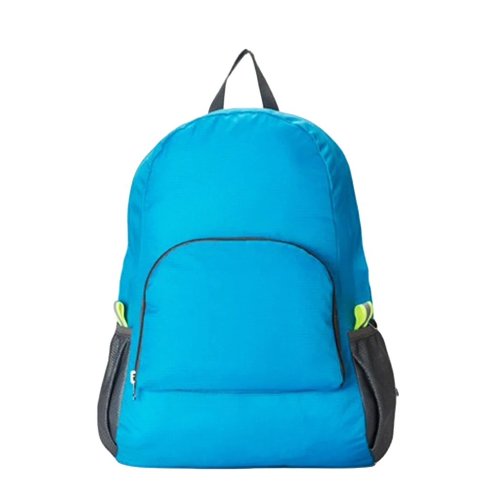 Hot Selling Portable Travel Backpacks Zipper Soild Nylon Back Pack Daily Traveling Women Men Shoulder Bags Folding Bag
