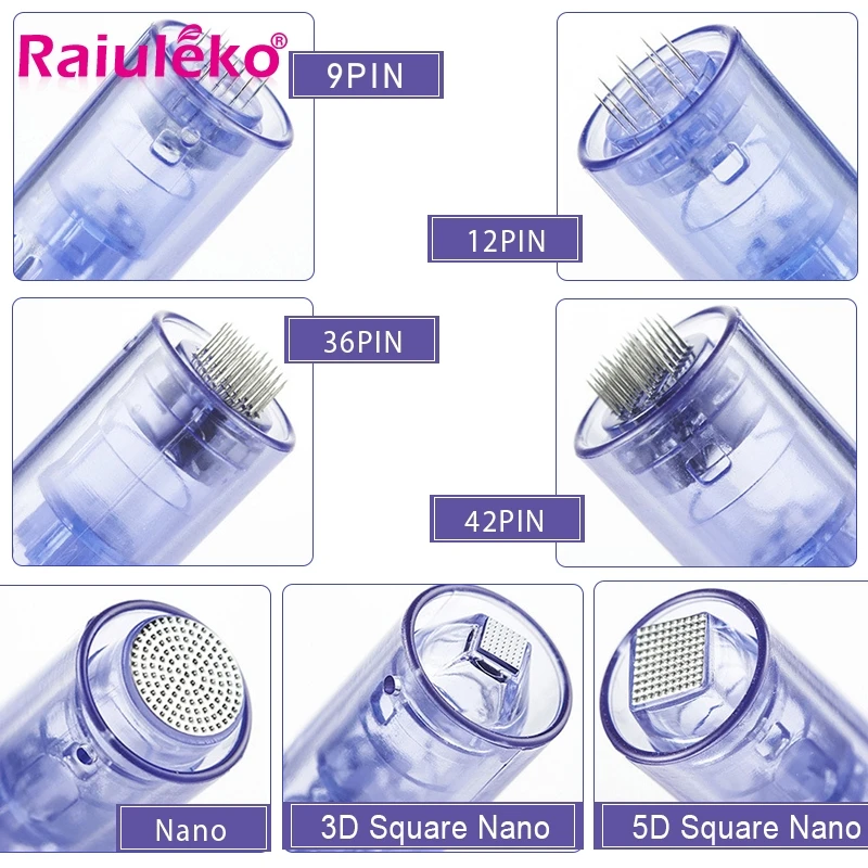 

9/12/36/42/Nano/3D/5D Square Nano Derma Pen Needle Electric Auto Microneedle Tip Remove Marks Stretch Dr.pen Tattoo Needles Tips