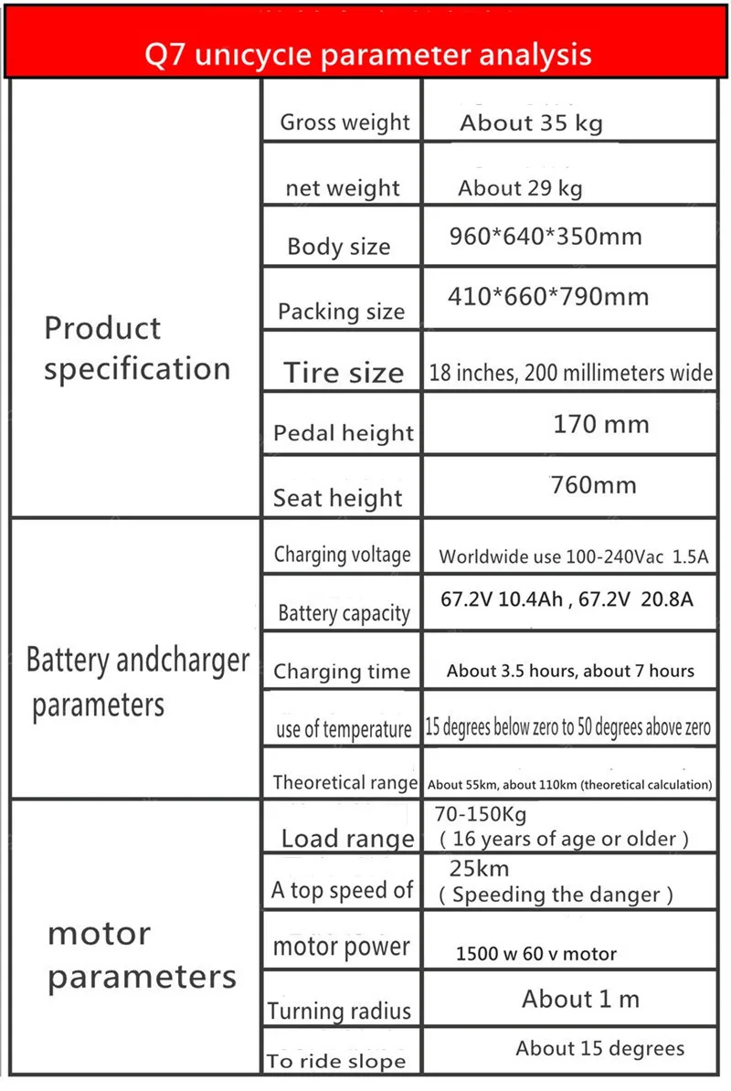 Electric Scooter 1500W One Wheel Self-balancing Scooter Motorcycle Seat 110KM 60V Electric Monowheel Scooter 18 Inch Wide Wheel  (13)