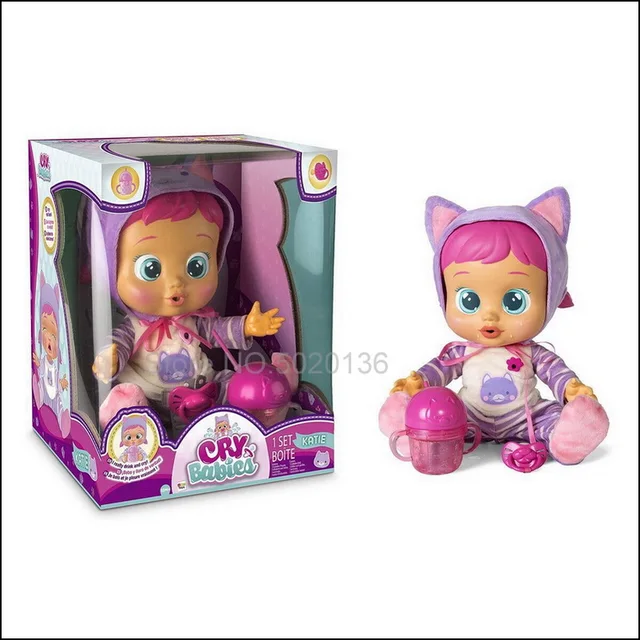 30 Cm Cry Unicorn Boy Electric Full Silicone Speak Crying Baby Toys Drinking Surprise LOLS Doll For Kids Christmas Gift 4
