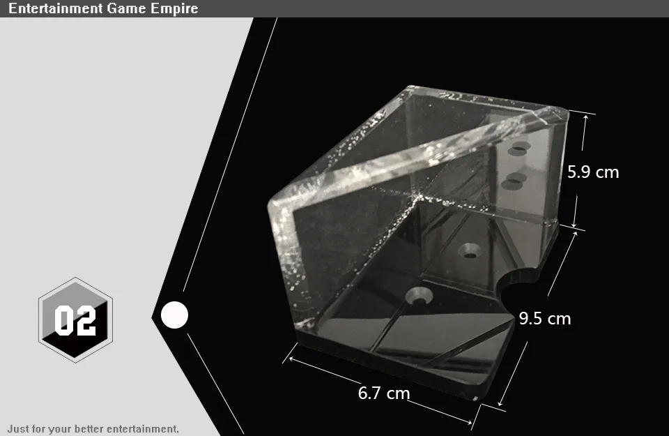 2 Yernea High-quality Poker Discard The Device Poker Recycling Shelves Card Recycler Acrylic Acrylic Transparent Crystal (2)