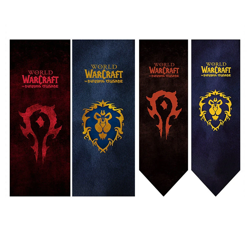 Banniere De La Horde De Alliance World Of Warcraft Drapeau Dacron Jeu De Cosplay A Domicile Decoration Murale Suspendue Pour Film Aliexpress