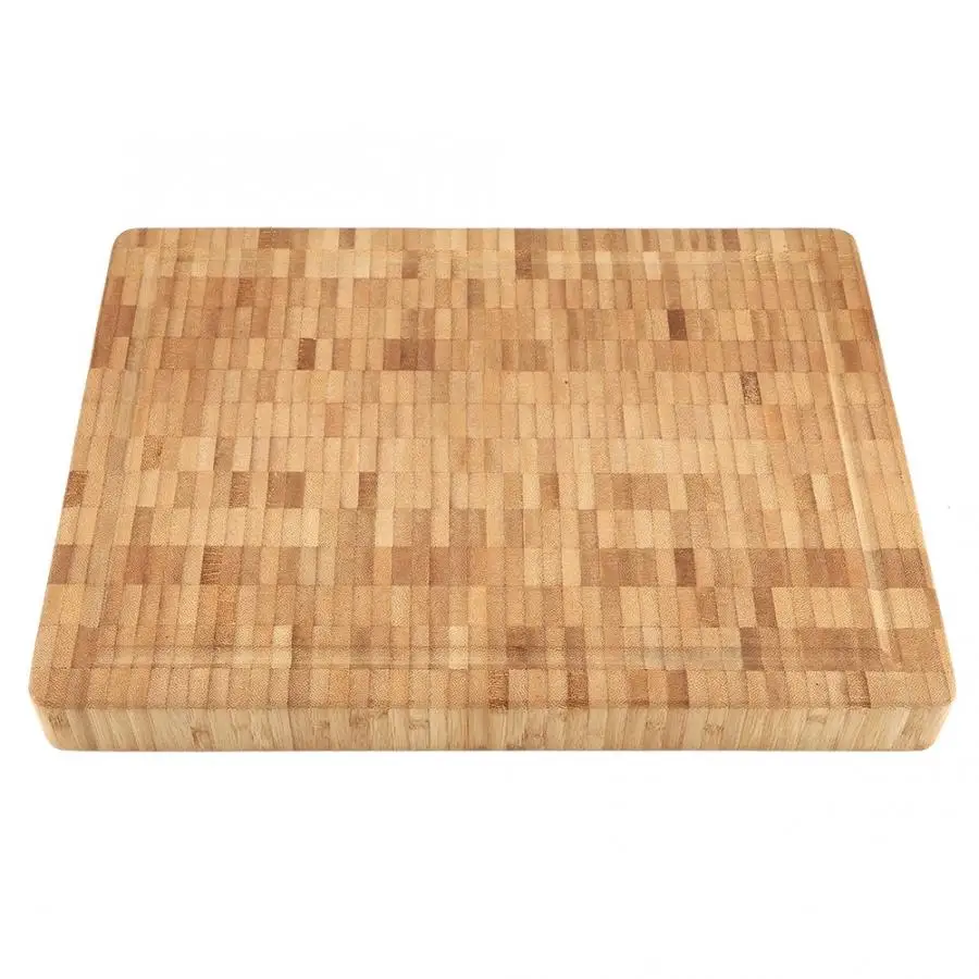 

Large End Grain Antibacterial Bamboo Cutting Board Block Kitchenware Home End Grain Cutting Board