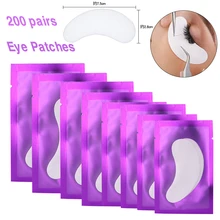 200 пар бумажные накладки для наращивания ресниц прививочные глазные наклейки для ресниц под глазные накладки кончики ресниц стикеры косметические обертки инструменты