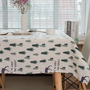 

Elk Christmas Tree Tablecloth Christmas Party Table Decoration Washable Joker New Safety And Environmental Protection Affordable
