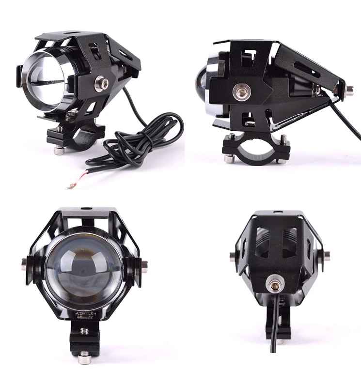  CBS ABTO 2pcs Moto Headlights Bulbs Lamp Auxiliary Lamp U5 Led Motorbike Spotlight Accessories 12V  - 4000494898981