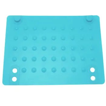 

Durable Practical Salon Heat Resistant Mat Silicone Anti Slip Home For Hair Straightener Curling Iron Storage Wave Point Travel