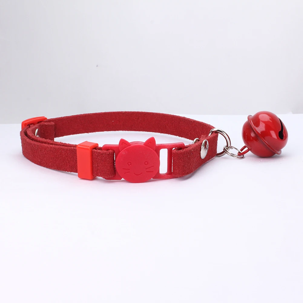 Cute Print Bell Buckle Puppy Dog Pet Collar Adjustable Necklace Soft Gift