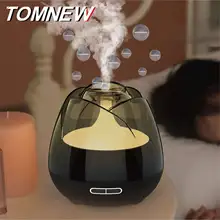 Ароматический диффузор с розами, цветной светильник USB, синхронизация, анти-сухой Автомобильный увлажнитель с эфирным маслом