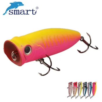 

Smart Topwater Popper Fishing Lure 60mm 9.5g Floating Crankbaits Isca Artificial Para Pesca Leurre Peche Fishing Wobblers Tackle