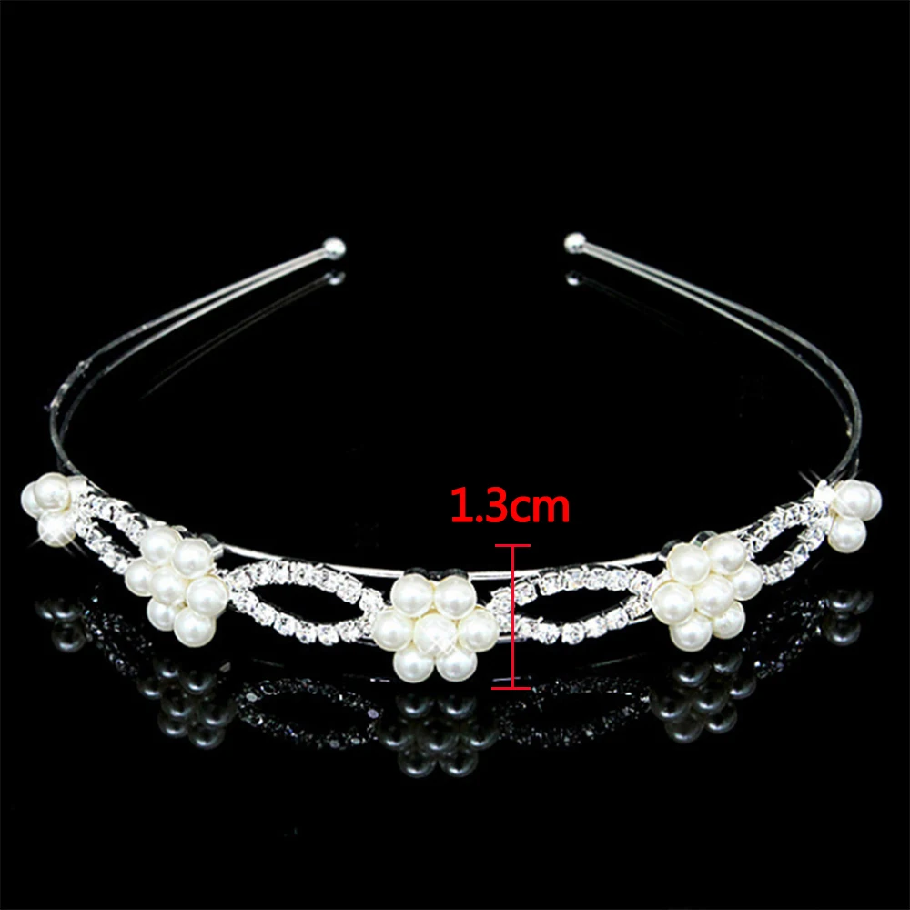 AINAMEISI Princess Crystal Tiaras and Crowns Headband Kid Girls Love Bridal Prom Crown Wedding Party Accessiories Hair Jewelry